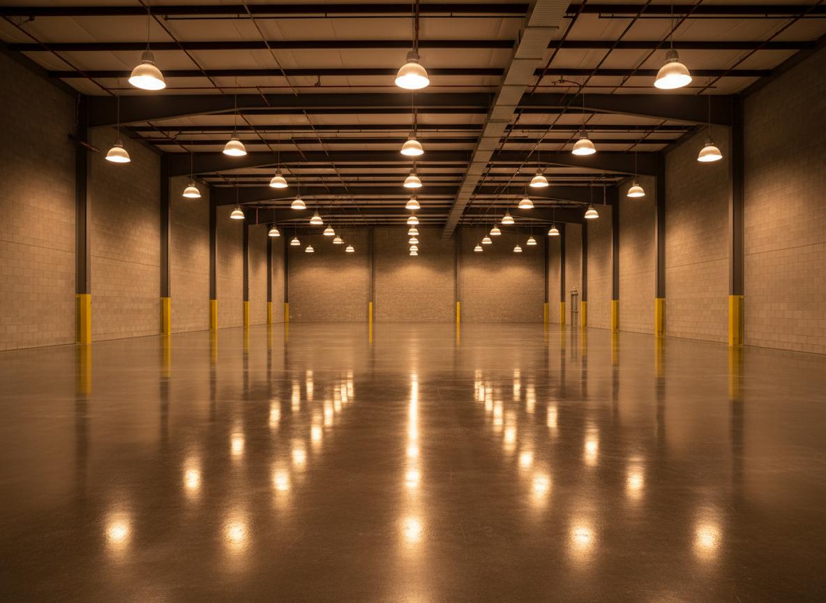 Final urethane topcoat being applied on a commercial epoxy floor system